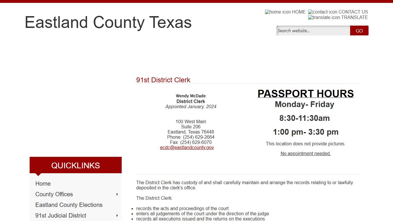 Eastland County, Texas